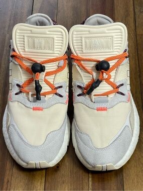Adidas Ivy Park Nite Jogger Cream, Light Gray & Orange Sneakers Men’s Size 8